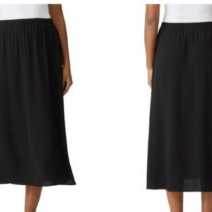 Eileen Fisher Black Midi Skirt